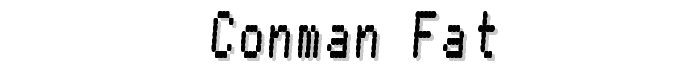 Conman fat font